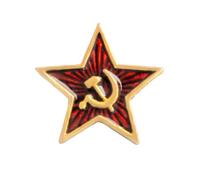Ipetboom Broche De Aleación Comunista Marxismo 4 Piezas Estrella De Cinco Puntas Accesorio Para Mujer y Hombre Decoración Para Ropa y Bolso