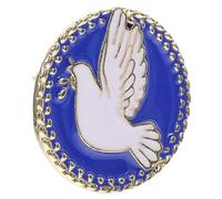 Ipetboom Broche de Ave de la Paz de Aleación Azul Pin para Chaquetas y Bufandas Accesorio Multifuncional para Ropa y Mochilas Insignia Elegante para Eventos y Celebraciones 1 Pieza