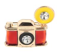 Ipetboom Broche de Cámara Retro Esmaltado Pedrería Pin Pequeño para Solapa y Bufanda Accesorio de Moda Vintage para Amantes Fotografía Adecuado para Ropa Bolso y Uso Diario