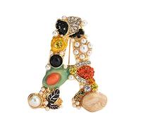 Ipetboom broche de carta chicas alfiler inicial q broche de pechera broche de ropa Pecho