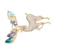 Ipetboom Broche de Ciervo con Cristales Brillantes Pin de Solapa Elegante para Mujer Accesorio Versátil para Bufandas y Cárdigans Diseño Festivo y Sofisticado para Navidad Joyería de