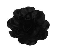 Ipetboom Broche de Flor Grande de Tela Negra Pin de Solapa Exagerado y Ligero Accesorio Floral para Bodas Fiestas y Ropa Elegante Diseño Duradero y Fácil de Combinar