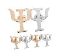 Ipetboom Broches De Psicología y Pines De Solapa De Aleación, Pequeños Broches Para Mujer, 6 Piezas Oro y Plata, Accesorios Para Ropa y Mochilas, Obsequio Para Psicólogos y Profesionales