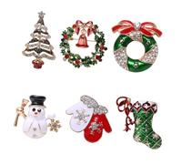 Ipetboom Broches Navideños Diseño De Árbol De Navidad Broche De Pasadores Únicos