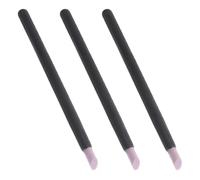 Ipetboom Cabezal de Pulido de Cuarzo Negro 3 Piezas para Uñas, Herramienta para Quitar Piel Muerta y Callos, Barra de Esmalte de Uñas Portátil para Cuidado y Lijado Profesional