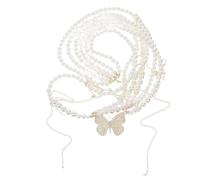 Ipetboom Cadena de Cintura con Perlas Múltiples Capas para Mujer Joyería Corporal Boho Cinturón para Playa Fiestas y Bodas Elegante Accesorio de Moda