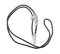 Ipetboom Cadena de Cuello Retro Colgante de Bolo Occidental Estilo Salvaje, Aleación de Plata Tibetana, Decoración para Hombre en Fiestas y Uso Diario, Tamaño Único