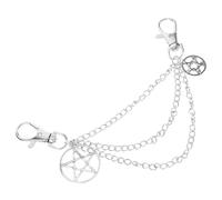 Ipetboom Cadena Para Zapatos Metálica Adorno De Estrella De Cinco Puntas, Aleación Resistente, Decoración Para Zapatillas y Botas, Unisex, Estilo Casual y Deportivo, Tamaño Único