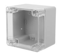Ipetboom Caja de Conexiones con Tapa Transparente de Plástico, con Cubierta Abatible, para Instalación y Mantenimiento Eléctrico Industrial, Tamaño 120x120x90mm