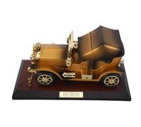 Ipetboom Caja de Música de Estilo Vintage con Forma de Coche Clásico Pequeño, Base de Madera, Mecanismo Musical Tradicional, para Decoración de Escritorio y Obsequio de Recuerdo, Modelo