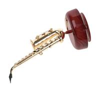 Ipetboom Caja de Música Mecánica Retro de ABS Centro de Mesa Decorativo para Escritorio Tamaño Compacto Diseño Giratorio de Saxofón Obsequio Adecuado para Cumpleaños y Decoración del