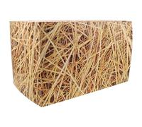 Ipetboom Caja de Paja Decorativa para Fiestas Estilo Western, Paca de Heno Falsa de 40x25x25 Cm, Ligera de 178 G, Adecuado para Decoración de Fiesta Vaquera y Ambientación Rústica