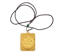 Ipetboom Caja De Thangka Collar Colgante Medallón Colgante Medallón Para La Decoración Colgante Decorativo Colgante De Metal Con Tapa De Tarjeta Encanto Para Collar Llavero Dorado Aleación