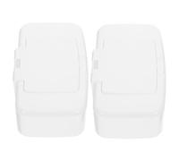 Ipetboom Caja Dispensadora Portátil Pack de 2 Unidades para Toallitas Húmedas de Pp Blanco Estuche Ligero Tapa para Viaje y Uso Doméstico