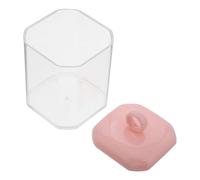 Ipetboom Caja Organizador De Hisopos y Almohadillas Desmaquillantes con Tapa Estuche Transparente para Almacenamiento De Algodón Palillos y Hilo para Baño y Dormitorio