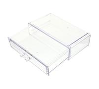 Ipetboom Caja Organizadora de Escritorio Transparente Tipo Cajón para Almacenamiento de Maquillaje Joyas y Papelería Diseño Antipolvo Material Resistente y Práctico para Uso