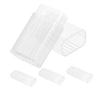 Ipetboom Caja Organizadora Transparente para Hisopos de Algodón y Palillos de Dientes 4 Piezas Porta Joyas de Viaje Estuche Portátil Diseño Compacto para Hogar y Baño