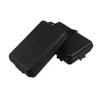 Ipetboom Caja Portátil para Almacenamiento Compacto de Puntas de Flecha con Capacidad Alta, Resistente al Agua y Seguro, Adecuado para Práctica y Competición, 2 Piezas de Plástico PE Negro