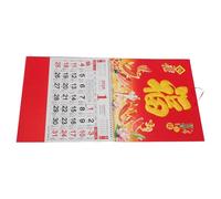 Ipetboom Calendario Lunar Chino 2026 Año del Caballo Calendario Vertical Mensual 2 Piezas Diseño Fu Bendición Impresión Alta Definición Decoración para Hogar Oficina y Escuela