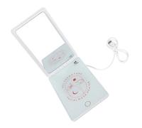 Ipetboom Calentador de Mascarillas Facial Portátil 1 Unidad USB Espejo de Maquillaje para Cuidado la Piel en Casa y Viaje Color Claro