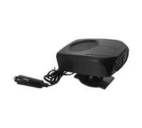 Ipetboom Calentador Portátil para Coche 12v Negro 2 Niveles de Calor, Base Giratoria 360°, Descongelador del Parabrisas y Eliminador de Niebla, Calentador de Espacio para Vehículos