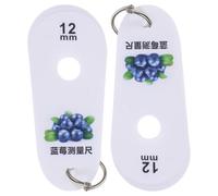 Ipetboom Calibrador para Medir Tamaño de Arándanos 2 Piezas, Regla Portátil Ligera 5 Orificios en Serie, Herramienta Precisa para Diámetro de Fruta, Uso Agrícola y Doméstico