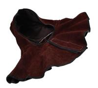 Ipetboom Capucha Protectora para Soldadura Ignífuga de Piel Vuelta Gorro con Forro de Algodón Protección contra Salpicaduras y Calor Talla Única Uso Profesional para Color Aleatorio