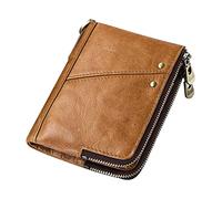 Ipetboom Cartera Antirrobo RFID de Cuero para Hombre Fina Moderna Multifuncional para Tarjetas de Crédito y Monedas para Uso Diario y Viajes