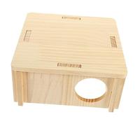 Ipetboom casa escondite casa Hamster casita Hamster Villa de Madera para Mascotas Juguetes de Conejo para conejitos Juego de Madera hámster cabaña de Madera para Hamster Jaula