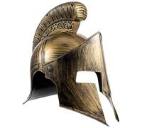 Ipetboom Casco Romano Cosplay Ligero Hecho de Material Resistente Tocado Guerrero Romano para Adultos Accesorio Disfraz Adecuado para Fiestas y Coleccionistas de Historia Antigua