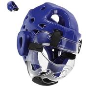 Ipetboom Casco Taekwondo Protección Facial y Esponja de PU, Equipo de Entrenamiento Seguro para Sparring y Reducción de Riesgo de Lesiones