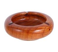 Ipetboom Cenicero de Madera Creativo para Escritorio y Hogar Tamaño Mediano 13X45 CM Color Marrón Claro Contenedor de Cenizas para Uso en Restaurantes y Oficina