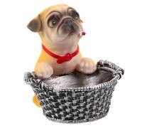 Ipetboom Cenicero de Resina Diseño Peculiar de Perro en Color Amarillo, Cenicero para Amantes Perros, Decoración para Hogar y Oficina, Accesorio Funcional contra Cenizas y Polvo, Pieza