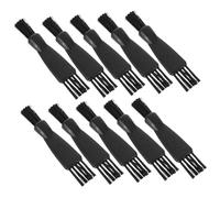 Ipetboom Cepillo De Limpieza Para Afeitadora Eléctrica 10 Unidades Mini Doble Cabezal Negro Accesorio De Limpieza Para Recortadora Uso Doméstico y Viaje Herramienta Versátil Para Aseo Masculino