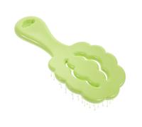 Ipetboom Cepillo Desenredante Infantil Forma De Cepillo Cartoon Painless Para Niñas Para Cabello Rizado y Grueso Seco y Húmedo Color Verde