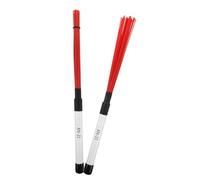 Ipetboom Cepillos de de Nylon para Jazz Mango Ergonómico Accesorios Versátiles para Percusión Acústica y Técnica de Batería