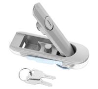 Ipetboom Cerradura de Leva para Gabinete Industrial, Cierre de Seguridad para Puertas de Armario, Repuesto Metálico Color Plata, Compatible Cajas de Herramientas y Buzones de Comunicación,