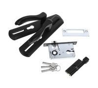 Ipetboom Cerradura de Manija para Puerta Interior de Aluminio Ajustable Silenciosa y Resistente Pomo para Dormitorio y Baño con Llave Diseño Moderno y Fácil Instalación