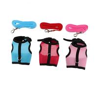 Ipetboom Chaleco de Malla con Correa para Animales Pequeños Y Conjunto de Accesorios para Pasear Mascotas