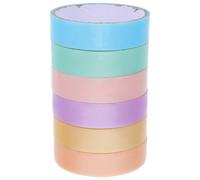 Ipetboom Cintas Adhesivas Decorativas Bolas 6 Rollos 24 CM X 10 M Colores Variados para Manualidades Creativas y Proyectos DIY Alta Adherencia y Brillo Decorativo