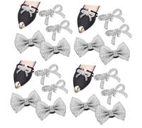 Ipetboom Clip De Zapato De Lazo Acortar Clips De Zapatos Adorno Pinzas Para Zapatos De Perlas Casarse Clips De Encanto Del Zapato Pinzas Para Zapatos Con Lazo Metal 4 Piezas X 4