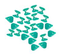 Ipetboom Clips para Tela de Sombra Jardín 50 Piezas Verdes Triangulares para Invernaderos Fijación Resistente Exterior Sujetar Redes Parasol