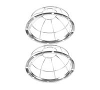 Ipetboom Cobertura Protectora para Detector de Humo Alambre de Acero Inoxidable, 2 Unidades, Fácil Montaje sin Desmontar, Adecuado para Oficina y Espacios Comerciales