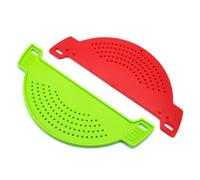 Ipetboom Colador de Cocina 3 Piezas Filtro Escurridor de Pasta y Ollas en PP Resistente Diseño Compacto y Portátil para Colar Espaguetis y Frutas Utensilio Práctico para Color Aleatorio