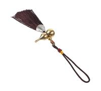 Ipetboom Colgante de Borla de Calabaza Llavero de Metal Colgante Llavero de Calabaza China Encanto del Llavero de Calabaza Mochila Colgante Calabaza Colgante Nylon Café Color Aleatorio