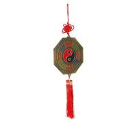 Ipetboom Colgante de Fortuna Espejo Feng Shui de Aleación Decoración Taoísta Protección Mala Suerte Uso Familiar Diseño Elegante