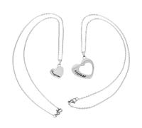 Ipetboom Collar Colgante de Doble Acero Inoxidable Collar Inglés para Mamá Diseño y Duradero Accesorio Adecuado para Obsequio del Día Uso Diario y Ocasiones Obsequios