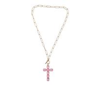Ipetboom Collar Con Cruz Para Hombre Collar Con Cruz De Jesús Colgante Con Diamantes De Imitación Joyería De Hip Hop Para Hombre Católico