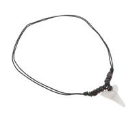 Ipetboom Collar de Diente de Tiburón Ajustable Estilo Bohemio Vintage Cuentas de Madera Adecuado para Aventuras de Surf y Salidas Playa