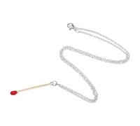Ipetboom Collar Femenino Colgante de Fuego Simulado Diseño Único y Delicado Ligero para Verano Joyería Estética para Mujer y Niña Accesorio Adecuado para Fiestas y Uso Diario